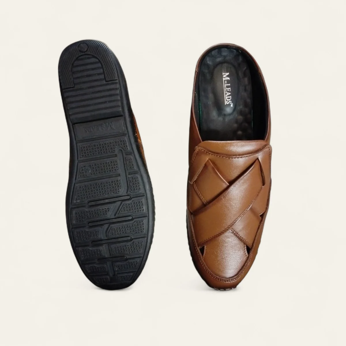 M-leads 222 Tan - Men's Formal Sandal