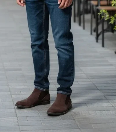 Stella Cartey - Men's Brown Suede Chelsea Boots