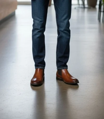 Stella Cartey 9007 - Men's Tan Chelsea Boots