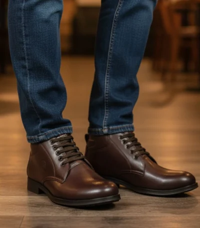 Wovix 4563 – Men's Brown Lace-up Boots