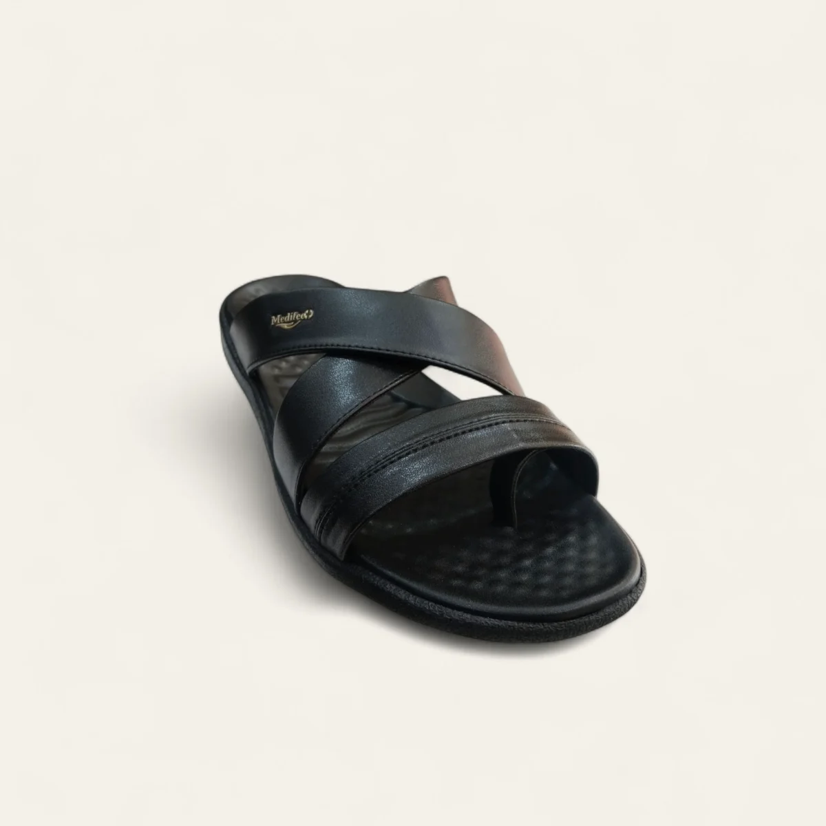 medifeet ml154 black men sandals