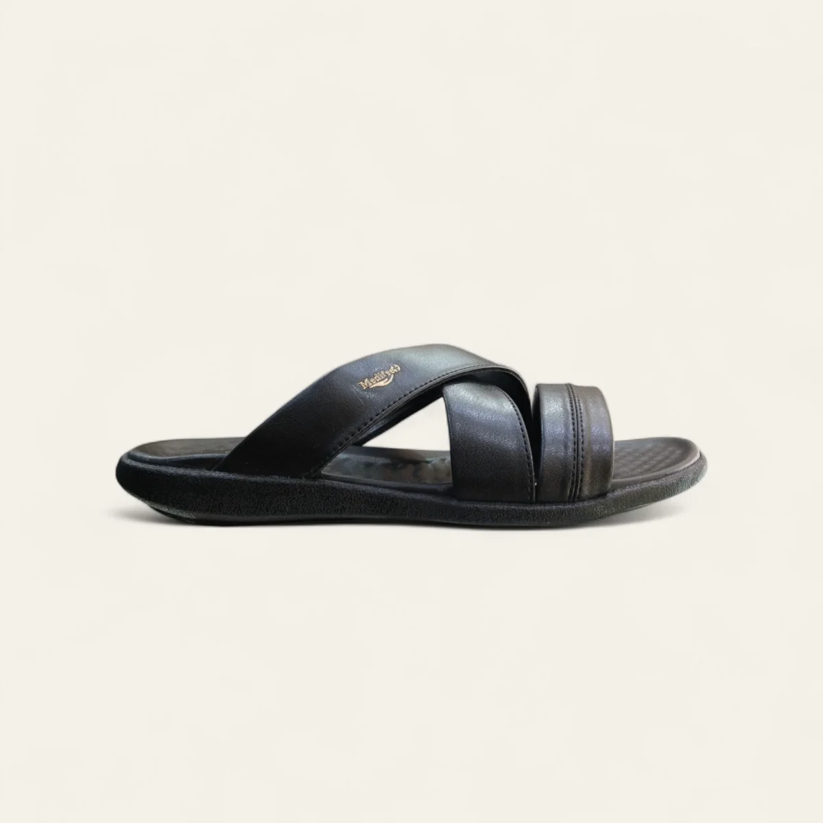 medifeet ml154 black men sandals