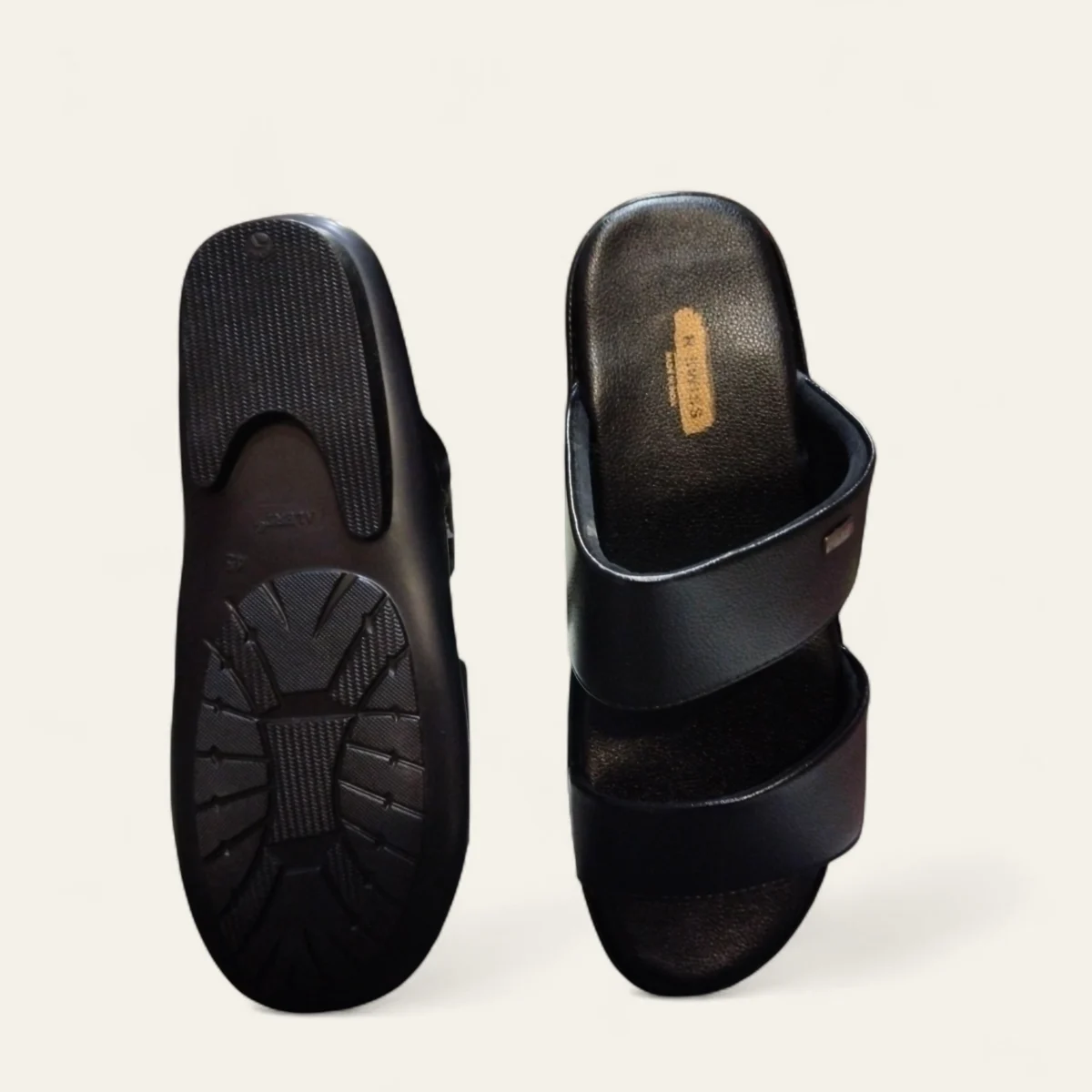 rswiss black 11712 men leather sandal