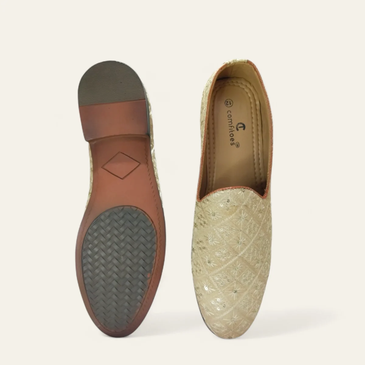 comfitoes men jutti shoes 3520 cream