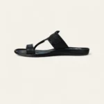 leefox men leather sandal Relax54 black
