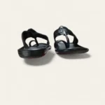 leefox men leather sandal Relax54 black