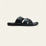 leefox men leather sandal relax2082 black
