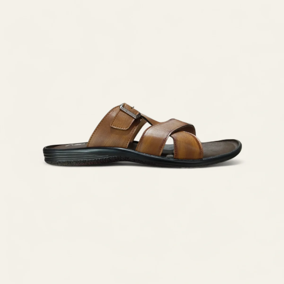 leefox men leather sandal relax2082 tan