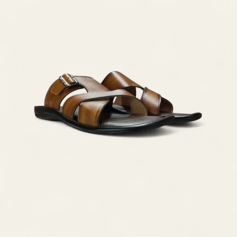 leefox men leather sandal relax2082 tan