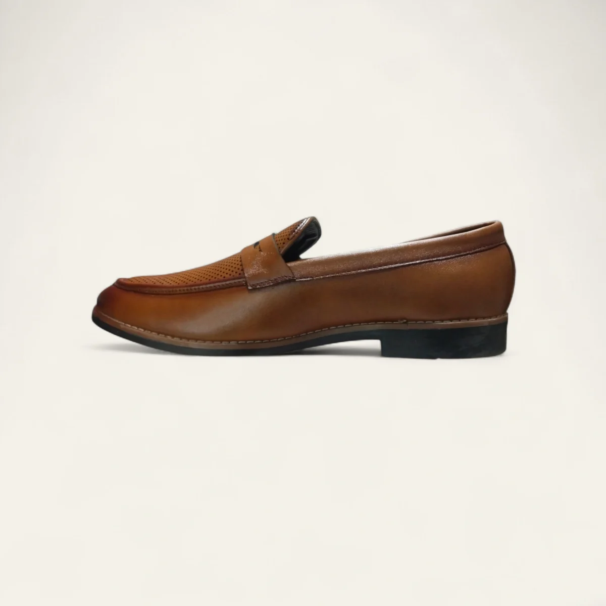 san louis men tan loafer 7600