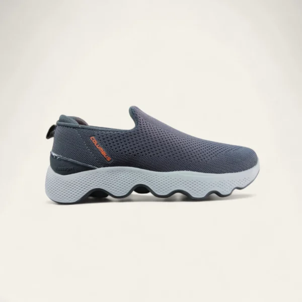 columbus alpha walk grey orange men laceless shoes